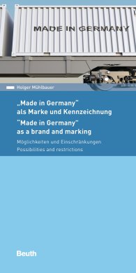 Publications  Beuth Pocket; Made in Germany - als Marke und Kennzeichnung; Möglichkeiten und Einschränkungen 20.12.2017 preview