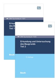 Preview  DIN-Taschenbuch 113/1 und 113/2; Erkundung und Untersuchung des Baugrunds; Paket DIN-Taschenbuch 113/1 und 113/2 30.11.2018
