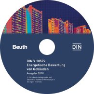 Preview  Beuth Praxis; DIN V 18599 - Energetische Bewertung von Gebäuden; Berechnung des Nutz-, End- und Primärenergiebedarfs für Heizung, Kühlung, Lüftung, Trinkwarmwasser und Beleuchtung Ausgabe 2018 13.11.2018