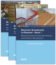 Preview  Beuth Praxis; Baulicher Brandschutz im Bestand: 1 - 3; Paket: Band 1, Band 2 und Band 3 Brandschutztechnische Beurteilung vorhandener Bausubstanz // Ausgewählte historische Normteile DIN 4102 ab 1934 // Ausgewählte histo 14.6.2019
