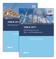 Preview  DIN Media Recht; VOB/A + VOB/B 2019; Kommentare für die Bau- und Vergabepraxis Paket 7.11.2019