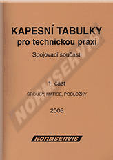 Publications  Kapesní tabulky pro technickou praxi. Spojovací součásti - část 1. Šrouby, matice, podložky 1.1.2005 preview