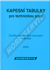 Publications  Kapesní tabulky pro technickou praxi. Značky neželezných kovových materiálů 1.1.2005 preview