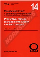 Publications  VDA 14 - Preventivní metody managementu kvality v oblasti procesů - 1. vydání 1.1.2009 preview