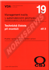 Publications  VDA 19.2 - Technická čistota při montáži. Prostředí, logistika, personál a montážní zařízení 1.10.2012 preview