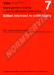 Publications  VDA 7 - Sdílení informací ve světě kvality - 2. vydání 1.4.2018 preview